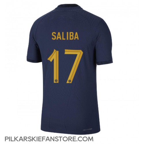 Tanie Strój piłkarski Francja William Saliba #17 Koszulka Podstawowej MŚ 2022 Krótkie Rękawy